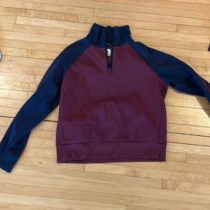 Tory Sport navy maroon quarter zip S to M